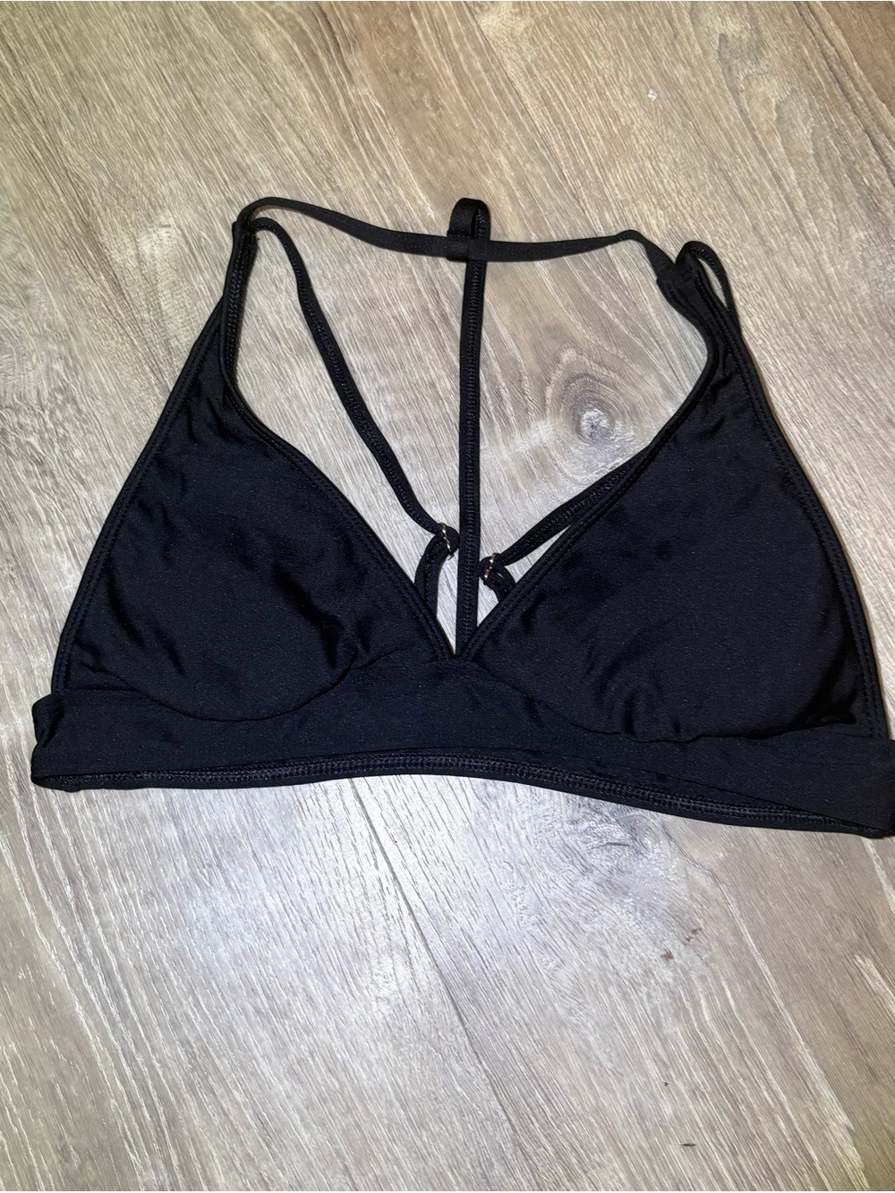 next Black Strappy Triangle Bralette